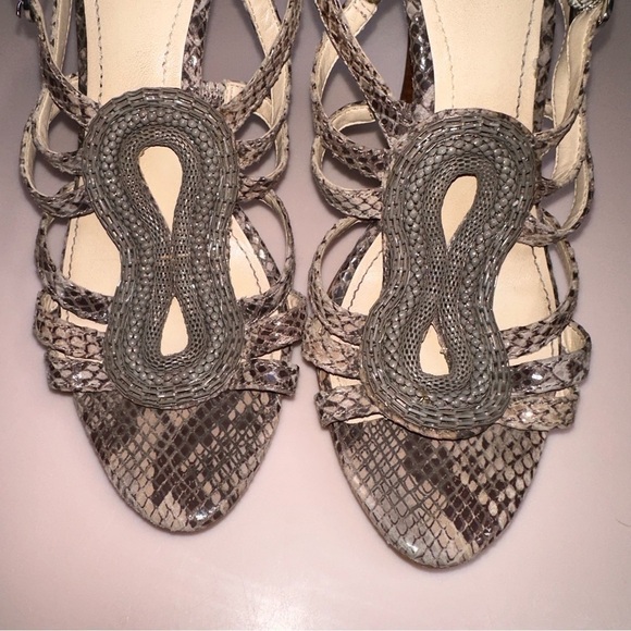 Calvin Klein Perla Python Heel size 8.5 - Picture 2 of 7